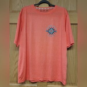 Dry Fit Performance Mens Size XL Daytona Beach Florida Graphic Tee Neon T Shirt